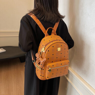 : 2025 Cute Bear Backpack for Women with Cartoon Print Design