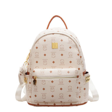 : 2025 Cute Bear Backpack for Women with Cartoon Print Design