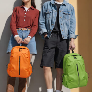 Candy-Colored Waterproof Backpack for Men & Women - Large Capacity Travel and Laptop Bag