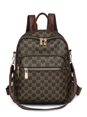 Stylish Vintage Letter Print Women’s Backpack - 3-in-1 Large Capacity