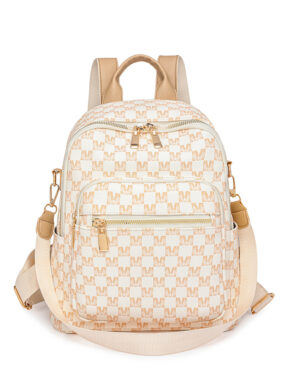 Stylish Vintage Letter Print Women’s Backpack - 3-in-1 Large Capacity