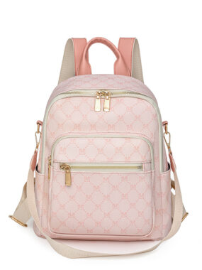 Stylish Vintage Letter Print Women’s Backpack - 3-in-1 Large Capacity
