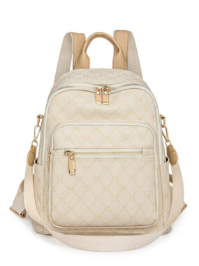 Stylish Vintage Letter Print Women’s Backpack - 3-in-1 Large Capacity