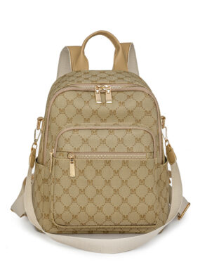 Stylish Vintage Letter Print Women’s Backpack - 3-in-1 Large Capacity