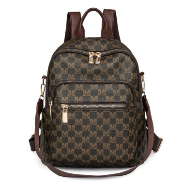 Stylish Vintage Letter Print Women’s Backpack - 3-in-1 Large Capacity