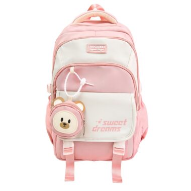 Large Capacity Backpack for High School & College Girls – Stylish Student Bag