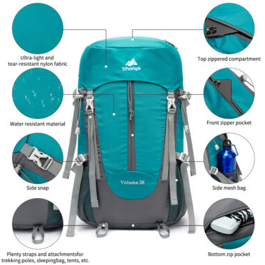 55L Waterproof Hiking Backpack for Outdoor Adventures