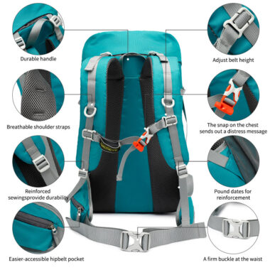 55L Waterproof Hiking Backpack for Outdoor Adventures