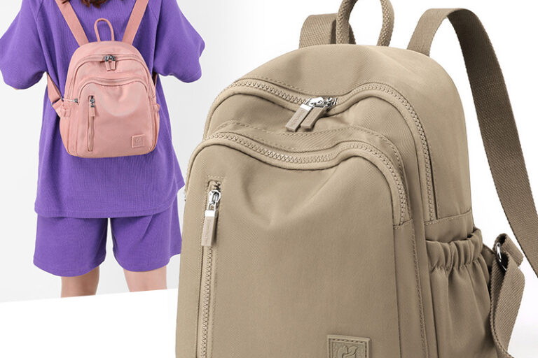 Waterproof Mini Nylon Backpack for Women by Colorful Fox