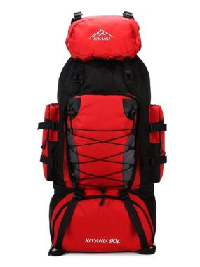  Large Capacity 90L Waterproof Hiking Backpack for Camping and TravelALT: 